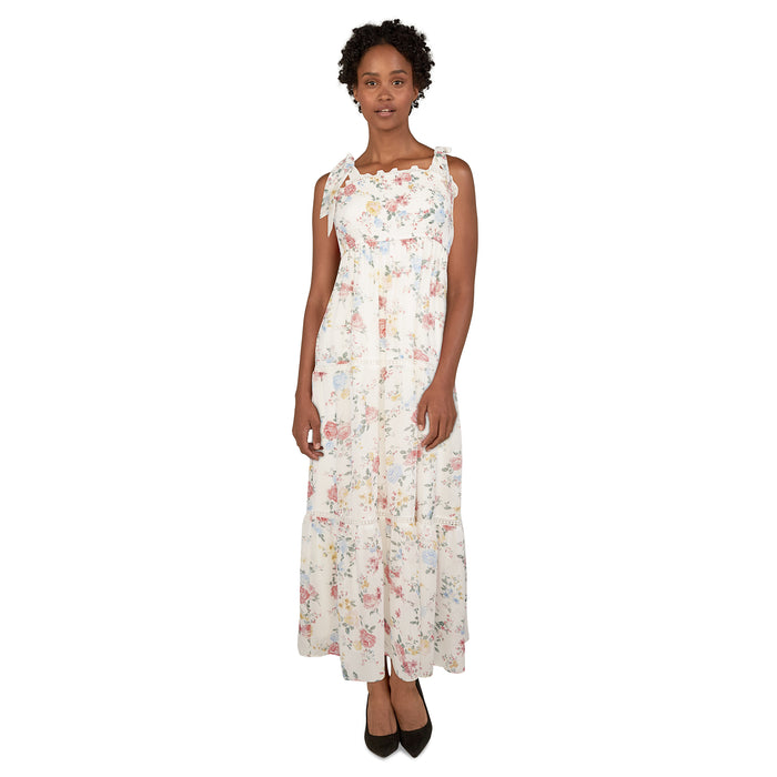 lily morgan Women's Tiered Floral Dress