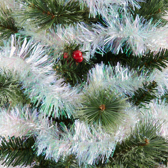 Iridescent Tinsel Garland, 9-ft