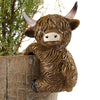 Décoration de jardinière Vache Highland HomeStyles, 2 po x 2,4 po x 4 po