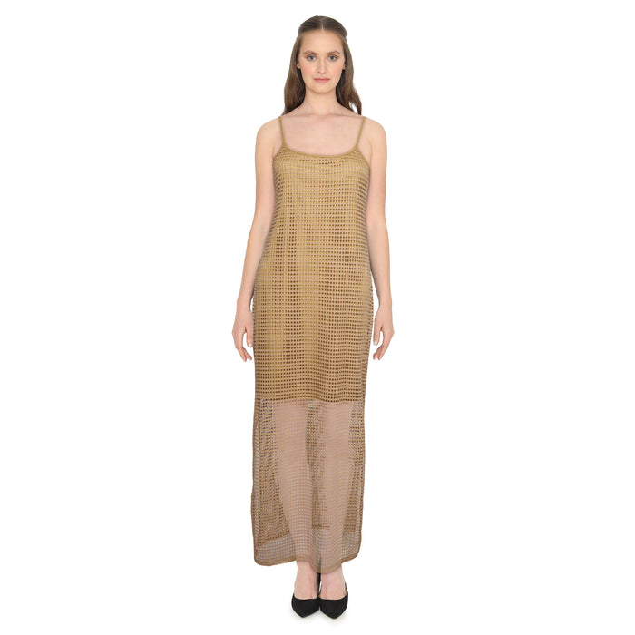 lily morgan Women's Mesh Midi Dress
