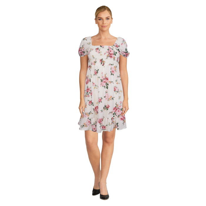 lily morgan Women's Smocked Mini Dress