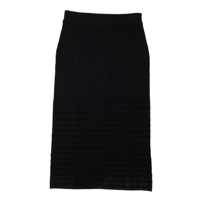 Jupe longue en crochet de style maille tricotée lily morgan pour femmes
