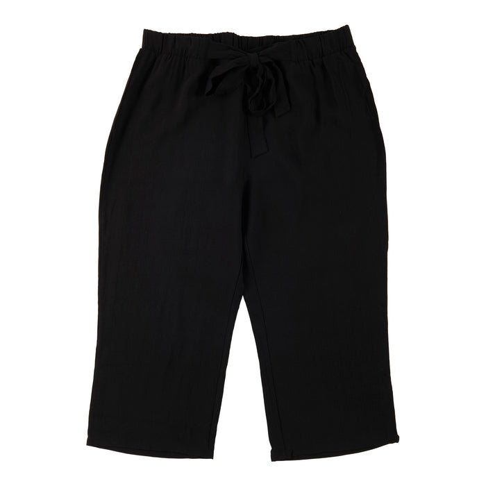 lily morgan Women's Plus Wide-Leg Tie-Front Pants