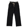 Pantalon de couleur unie à jambe large avec ceinture en corde lily morgan pour femmes
