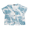 Blouse imprimée en lin soyeux lily morgan taille plus pour femmes