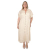 Robe chemisier midi taille plus lily morgan pour femmes