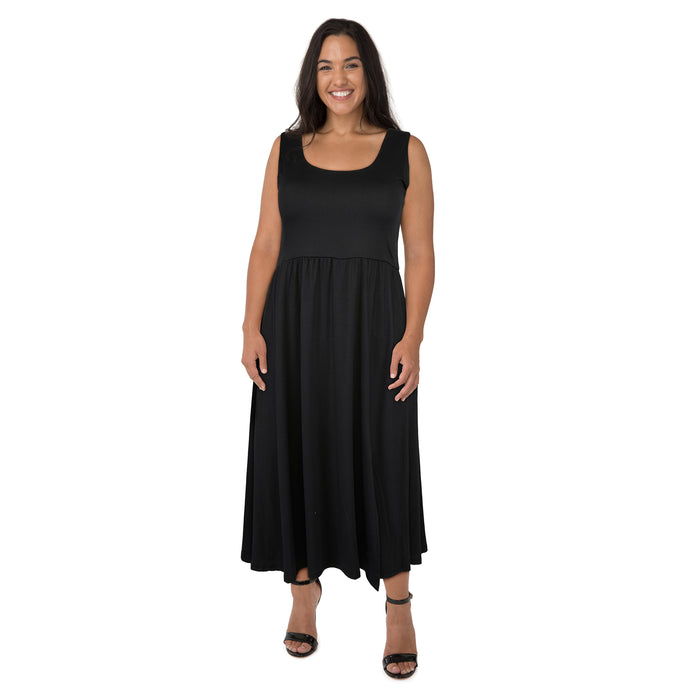 Robe midi douce avec poches taille plus lily morgan pour femmes