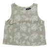 Blouse imprimée sans manches d’aspect lin lily morgan pour femmes