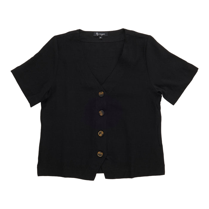 lily morgan Women's Silky Linen Blouse