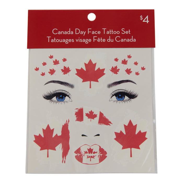 Canada Day Temporary Tattoos, Assorted