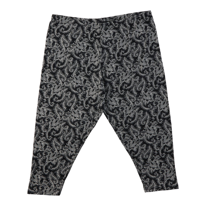 Legging capri étroit recouvert de motifs taille plus lily morgan pour femmes