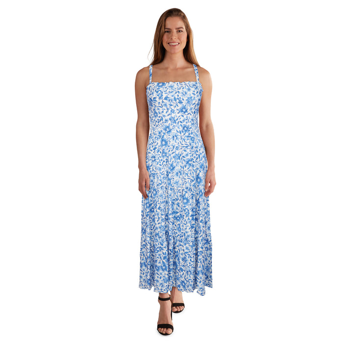 lily morgan Women's Smocked Bodice Maxi Dress