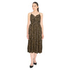 Robe mi-longue imprimée à encolure croisée lily morgan pour femmes