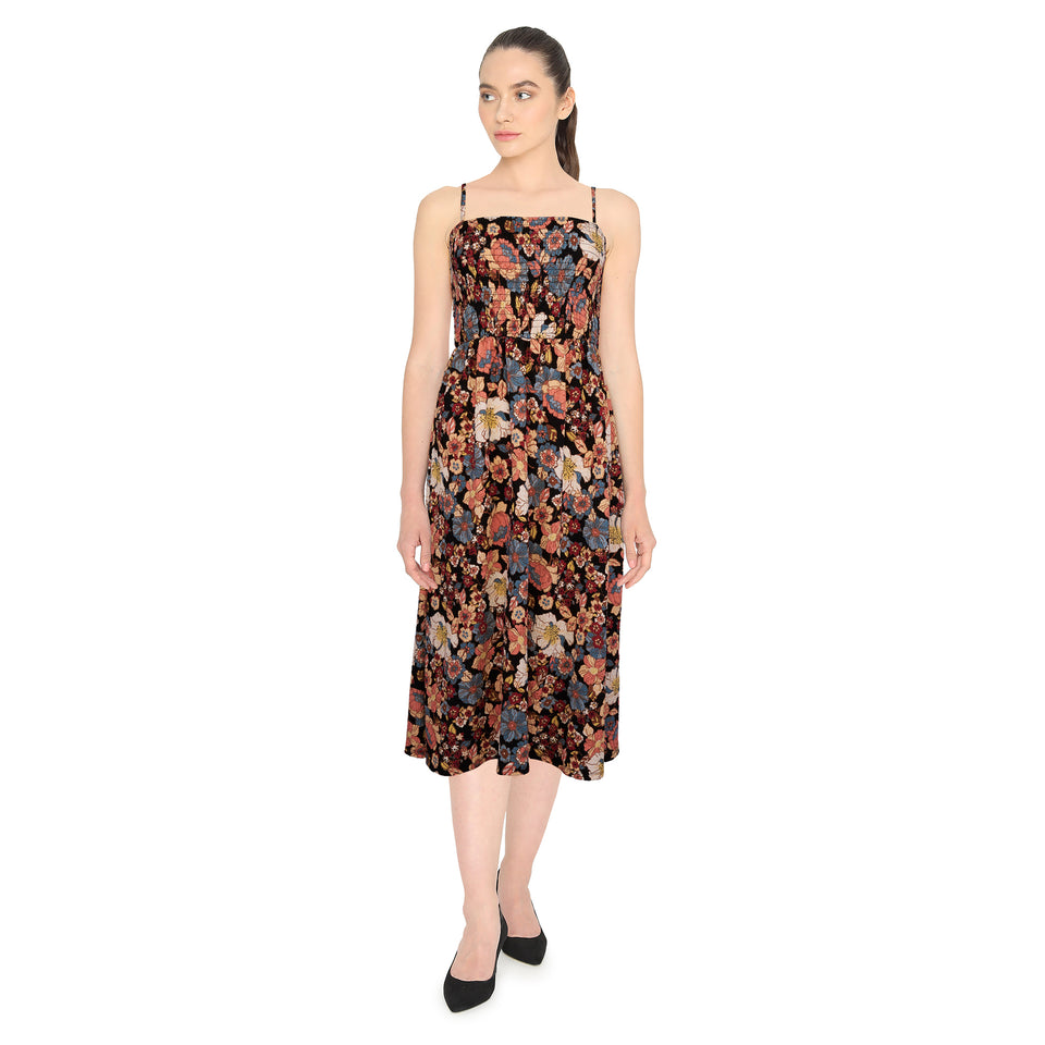 lily morgan giant tiger lily morgan Women's Smocked Midi Dress