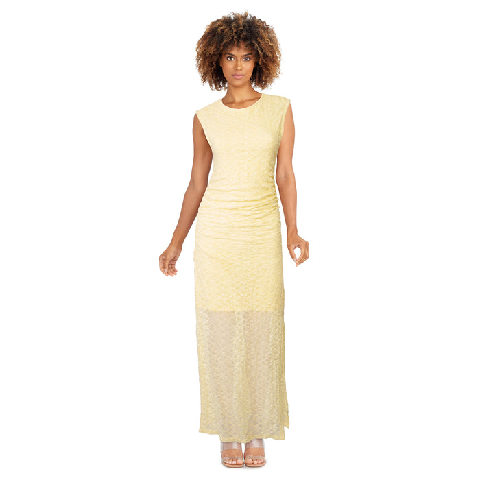 Robe maxi en dentelle à fronces lily morgan pour femmes