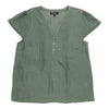lily morgan Women's Solid Pintuck Blouse