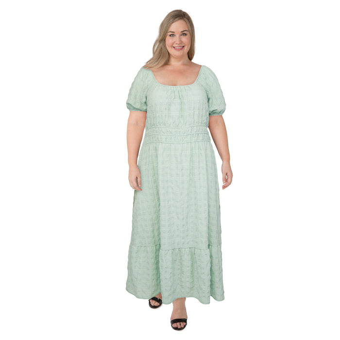 lily morgan Women's Puff Sleeve Airflow Dress
