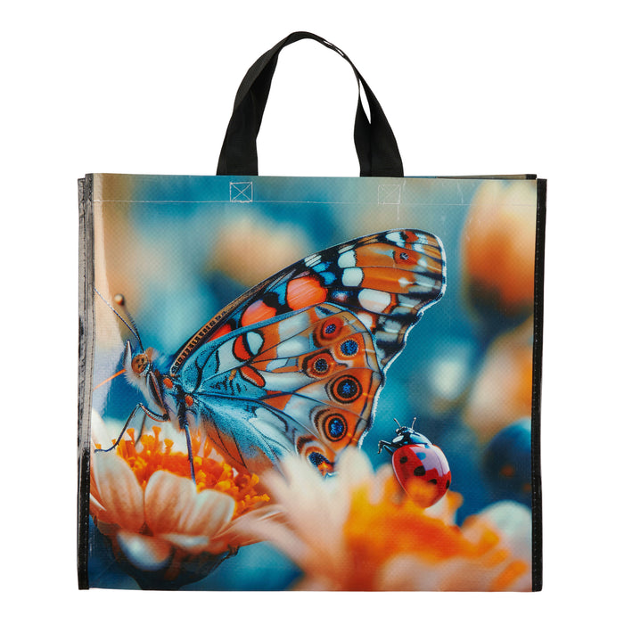 Reusable Spring Themed Tote Bag, 18-in x 16.5-in.