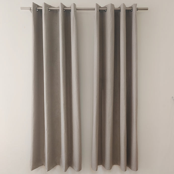 HomeStyles Blackout Suede Curtain, 52-in x 84-in.