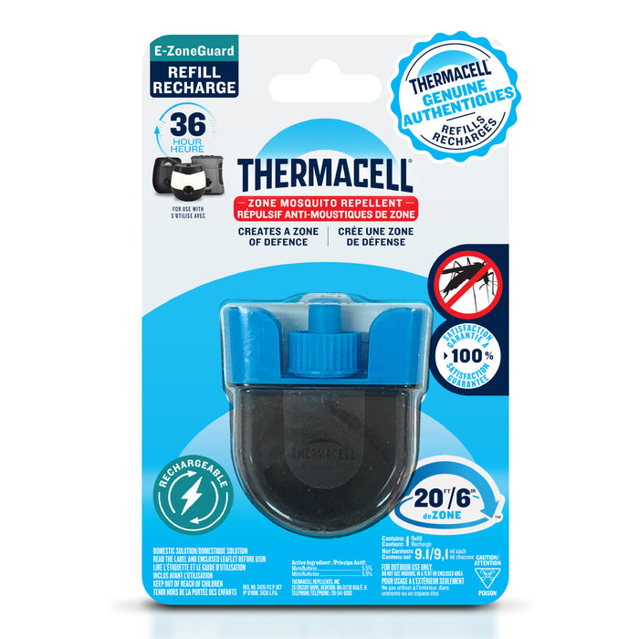 Recharge de répulsif à moustiques rechargeable Thermacell E‑ZoneGuard, paquet de 36 heures