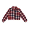Chemise en flanelle à carreaux et à manches longues pour filles