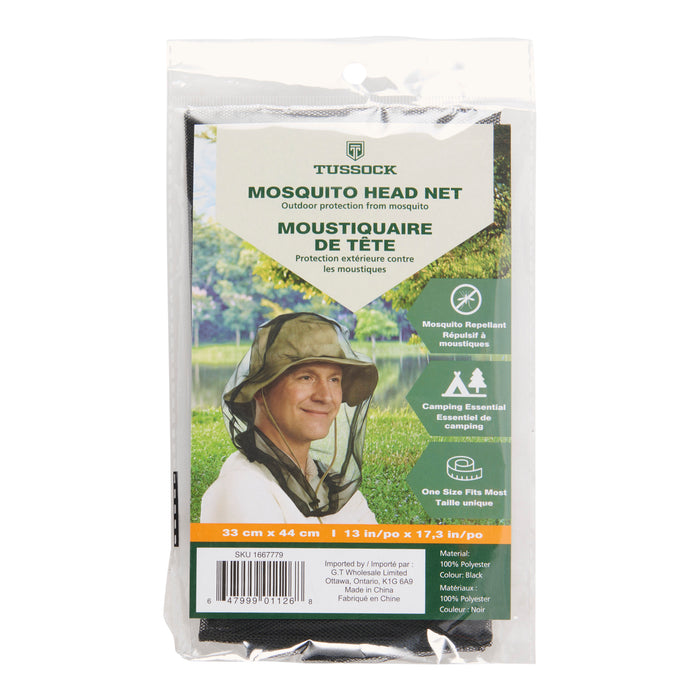 Tussock Mosquito Head Net, Black, 17-in x 13-in.