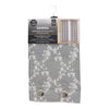 Jacquard Embroidered Dyed Curtain with Grommets, 54-in x 84-in.