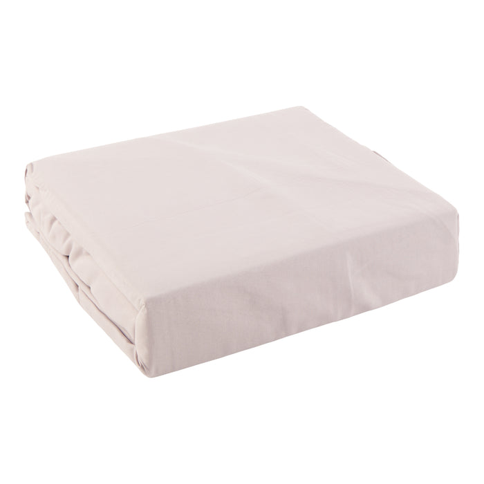 HomeStyles Cotton Rich Sheet Set, Double, Mauve, 4 Piece