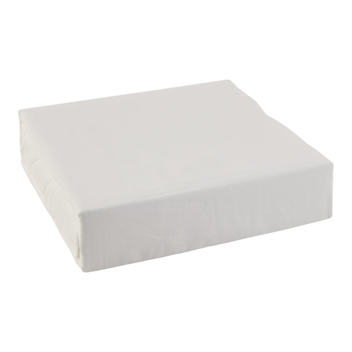 Ensemble de draps riches en coton HomeStyles, lit une place, blanc, 3 pièces