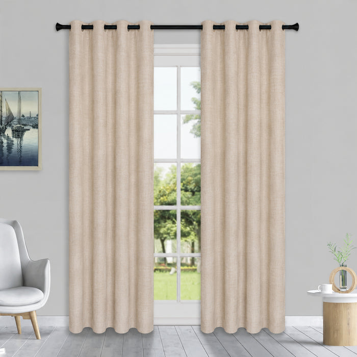 Rideau obscurcissant d'aspect lin, assortiment, 54 po x 84 po