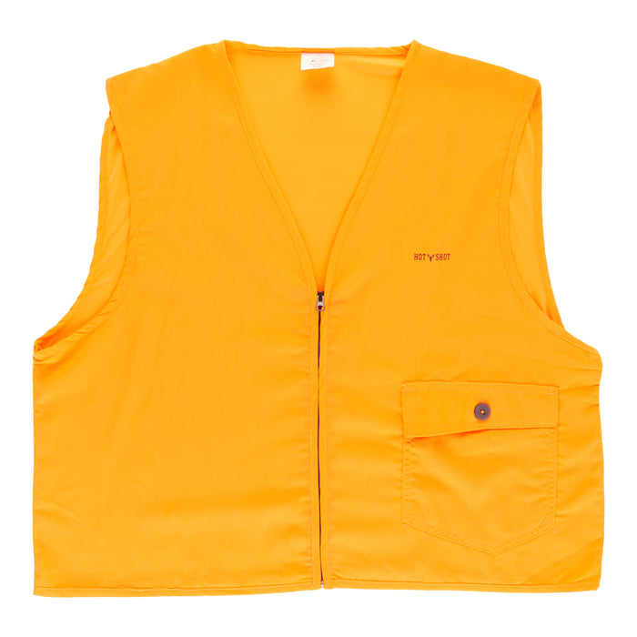 Veste orange à fermeture à glissière pour hommes
