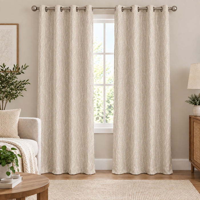 Room Darkening Blackout Curtain, 54-in x 84-in.