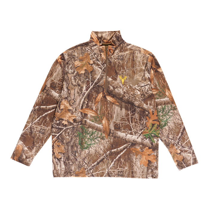 Chandail à col montant avec fermeture à glissière ¼ Real Tree pour hommes
