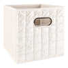 Bac de rangement matelassé HomeStyles – 11 po x 11 po x 11 po