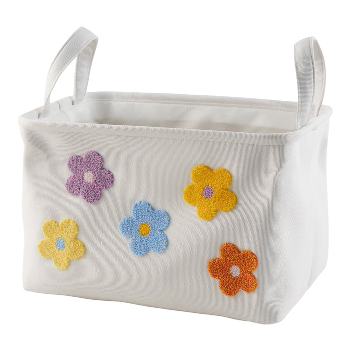 HomeStyles Tufted Storage Bin, 13.8-in x 9.8-in x 9-in.