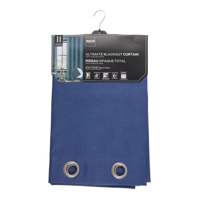 Rideau opaque en chenille avec œillets, 54 po x 84 po
