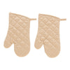 Solid Oven Mitts, 2 Pack