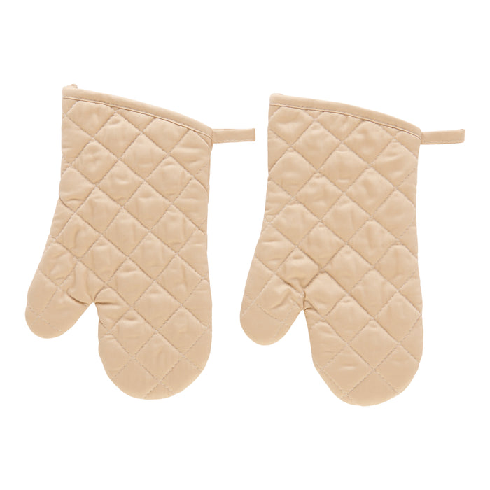 Solid Oven Mitts, 2 Pack