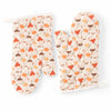 Printed Oven Mitts, 2 Piece