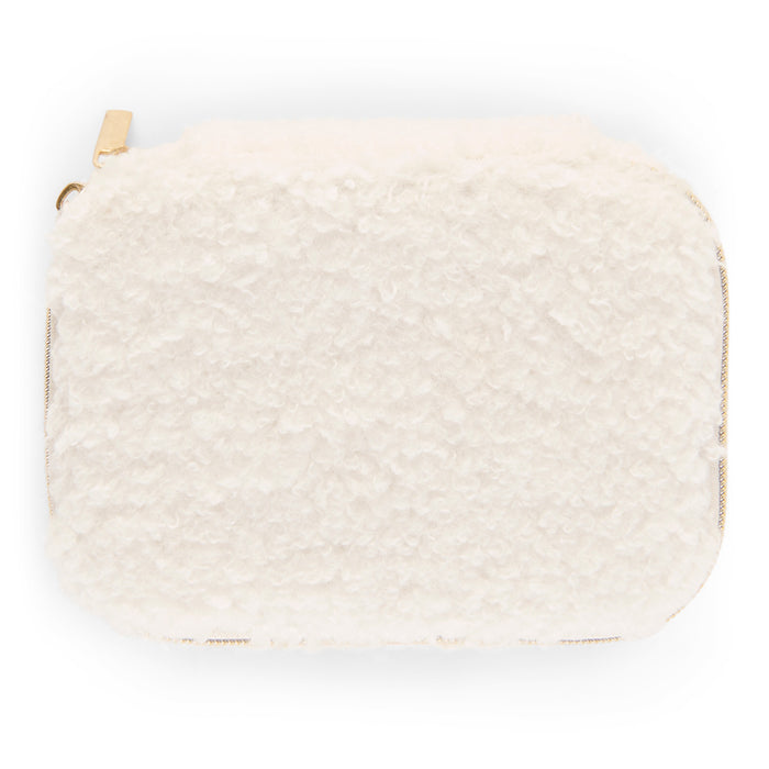 Boîte à bijoux avec double fermeture éclair HomeStyles, 4,7 po x 3,5 po x 2,4 po