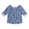 Classic Editions Women's 3/4 Button Sleeve Top