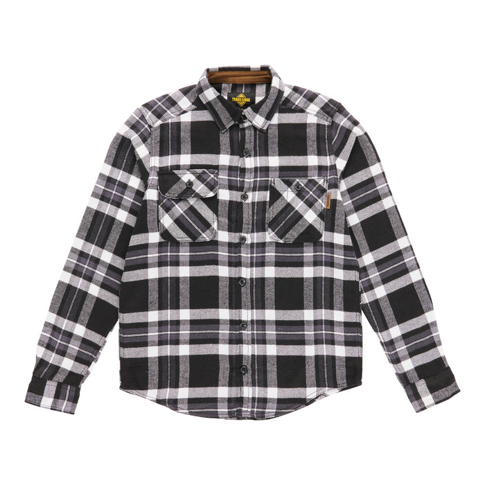 Tradesmax Pro Men's Plaid Button-Up Heavy Work Shirt