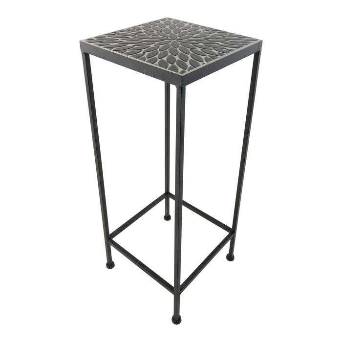 Support à plante mosaïqué, moyen, 9 po x 9 po x 23 po
