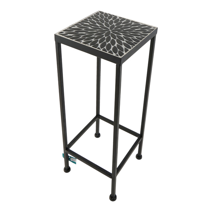 Support à plante mosaïqué, petit, 7 po x 7 po x 19 po