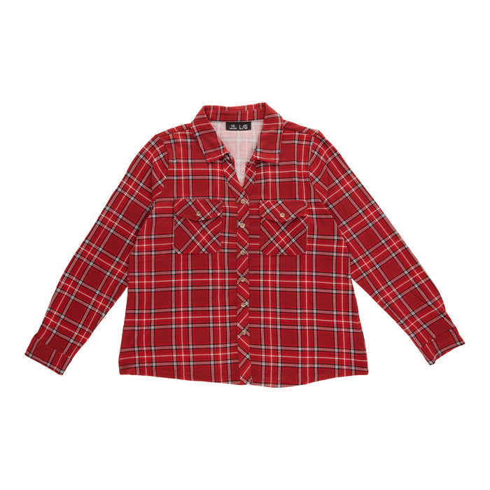 Chemise à carreaux pour femmes