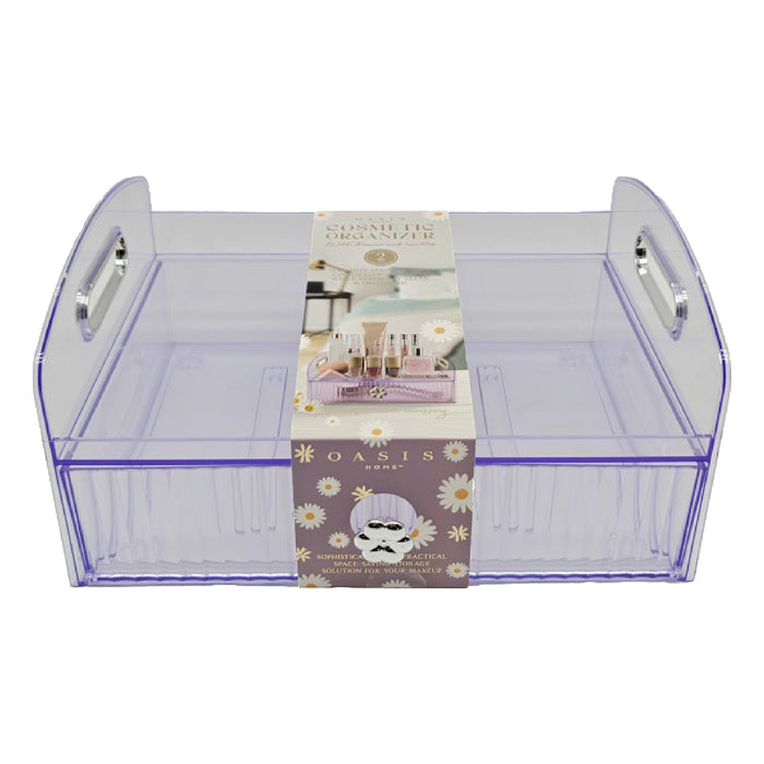 Oasis Cosmetic Organizer with Drawer, 10 in x 7 in x 5 in.