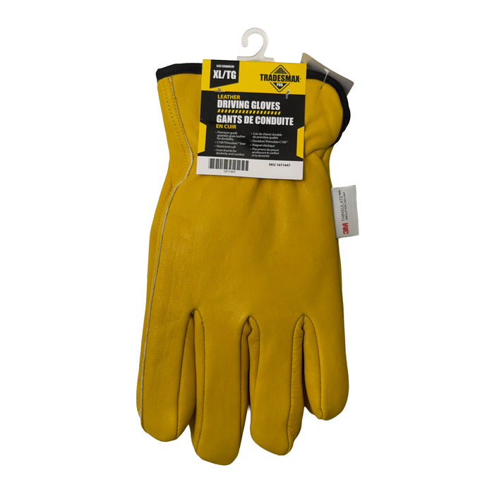 Gants de conduite en cuir de chèvre Tradesmax Pro pour hommes, assortiment