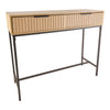 Console côtelée avec tiroirs HomeStyles, 35,5 po x 12 po x 29 po
