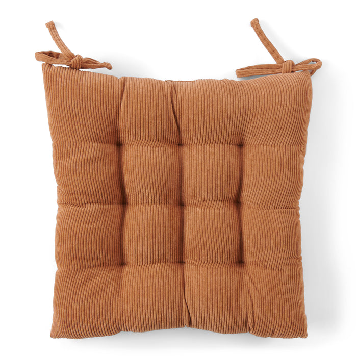 Coussin de chaise en velours côtelé HomeStyles, 16 po x 16 po