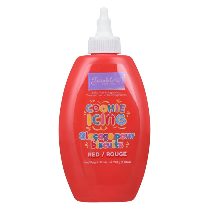 Twinkle Baker Décor Cookie Icing, Red, 228 g